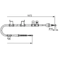 Bosch 1 987 482 713 Handremkabel