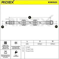 RIDEX 83B0525 Remslang