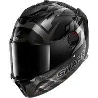 Shark Spartan Gt Pro Carbon Zarco Track Racer Carbon Antraciet Chrome DAU Maat XL