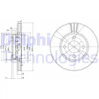 Delphi BG2748 Remschijf