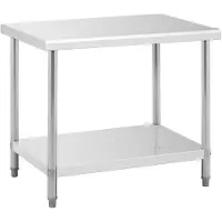 Royal Catering RVS werktafel - ECO - 100 x 70 cm - 250 kg -