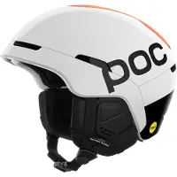 POC - Heren skihelmen - Obex Connect By Harman-Kardon Hydrogen White/Fluorescent Orange AVIP voor Dames - Maat 59-62 cm - Wit
