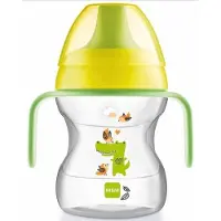 Mam LTD Beker 190ml met zachte tuit en handgrepen, Unisex