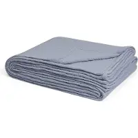 Yumeko Sprei Mousseline Katoen 200x230 Blauw - Eco, Bio & Fairtrade