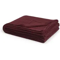 Yumeko Sprei Mousseline Katoen 200x230 Rood - Eco, Bio & Fairtrade