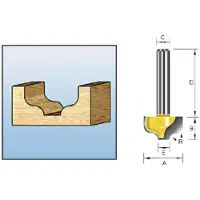 Makita Accessoires S-profielfrees HM 12,7mm S8 - D-11031