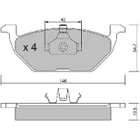 AISIN BPVW-1012 Remblokken
