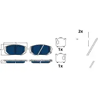 TRW Remblokset, schijfrem GDB2495BTE