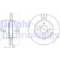 Delphi BG2757 Remschijf