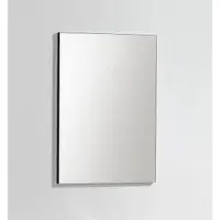 Boss & Wessing Bws spiegel emely aluminium met 50x60 cm mat chromen omlijsting