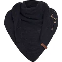 Knit Factory Coco Omslagdoek/Sjaal - Navy - 190x85 cm