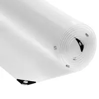 vidaXL Doorzichtig zeildoek met zeilringen 4x12 m PVC