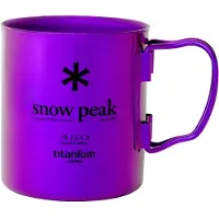 Snow Peak - Titanium Double Wall Cup - Mok 450 ml, purper