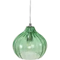 Beliani KEILA - Hanglamp - Groen - Glas