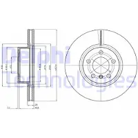 Delphi BG9108 Remschijf