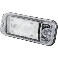 Hella Koplampindicator, voor, 24V LED, helder glas, , geschikt voor o.a. DAF