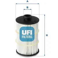 Ufi 25.090.00 Oliefilter