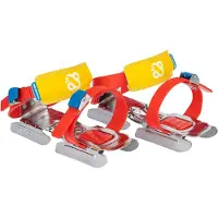 Nijdam Bobbin’ Skoot kinder glij-ijzers rood geel maat 24/34
