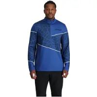 Spyder Vital 1/2 Zip Skipully Heren Blauw dessin S