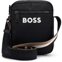 BOSS Schoudertas 'Catch 3.0' zwart / wit