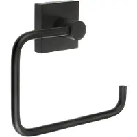 Smedbo House Toiletrolhouder Zonder Klep Mat Zwart - Messing - Accessoires, Toilet accessoires, Toiletrolhouders - 7391447084368