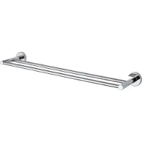Haceka Kosmos Handdoekhouder - 60cm - dubbel - chroom