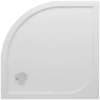 Van Marcke GO Douchebak van marcke aragon kwartrond 90x90x3 cm wit