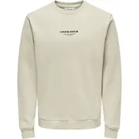 Only & Sons Sweatshirt 'ONSCurated' greige / zwart