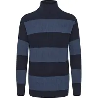 !Solid Trui 'Serge' smoky blue / donkerblauw