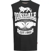 Lonsdale Shirt 'Cleator' zwart / wit