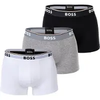 HUGO BOSS Boxershorts 'Power' grijs gemêleerd / zwart / wit