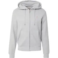 GUESS Sweatvest grijs gemêleerd / wit