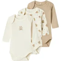Name it Rompertje/body crème / camel / lichtbeige / bruin
