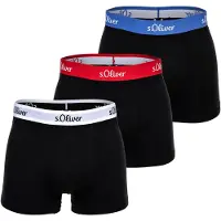 s.Oliver Boxershorts blauw / vuurrood / zwart / wit