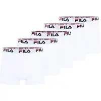 FILA Boxershorts lichtgrijs / rood / zwart / wit
