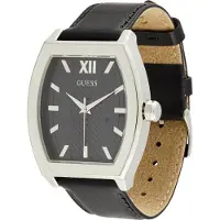 GUESS Analoog horloge 'Punctual' zwart / zilver
