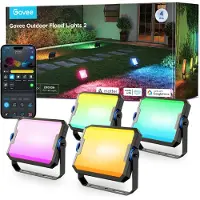Govee Outdoor Smart Flood Lights 2 | Wi-Fi + Bluetooth | 4 stuks