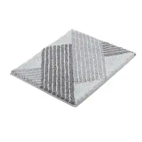 Kleine wolke - Badmat Cross Anthracite (grijs), 55x 65 cm