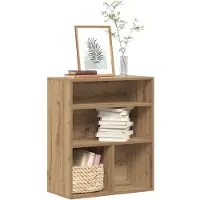 vidaXL Boekenkast 60x30x71,5 cm bewerkt hout artisanaal eikenkleur