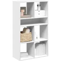 vidaXL Boekenkast 66x31x112 cm bewerkt hout wit