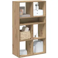 vidaXL Boekenkast 66x31x112 cm bewerkt hout artisanaal eikenkleur