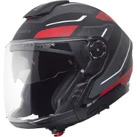Schuberth J2 Sigma Antraciet Rood Jethelm Maat XS