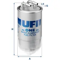 Ufi 24.ONE.02 Brandstoffilter
