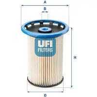 Ufi 26.025.00 Brandstoffilter