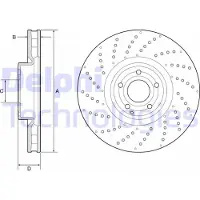 Delphi BG9215C Remschijf