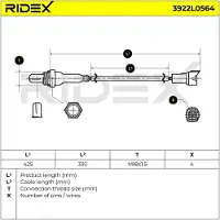 RIDEX 3922L0564 Lambdasonde