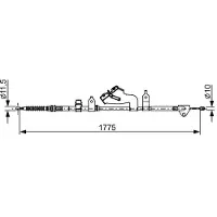 Bosch 1 987 482 655 Handremkabel