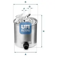 Ufi 55.392.00 Brandstoffilter