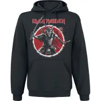 Iron Maiden Trui met capuchon - Eddie Warrior - S tot XXL - voor Mannen - zwart | Maat XXL
