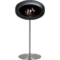 Le Feu Steel Haard Bio Ethanol - Zwart/Polished Steel
